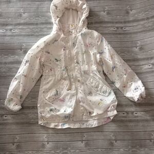 10/$40 Emma & Elsa Kids Unicorn Print Hooded Jacket
